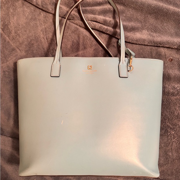 kate spade Handbags - Kate Spade Blue Leather Purse Tote Bag Pocketbook ❤️ Messenger Work Bag